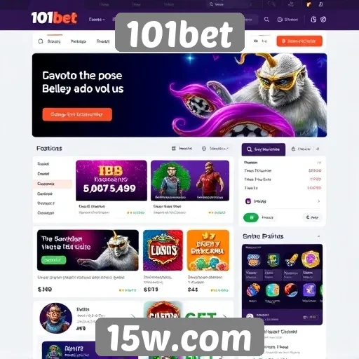 Análise da interface do usuário do site 101bet